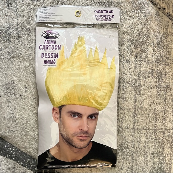 Anime Cartoon Hair Wig Blonde - Picture 1 of 1